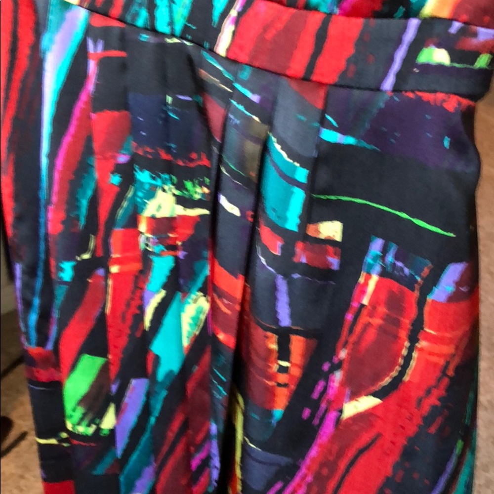 Ellen Tracy Pleated Print Dress ๐ - Picture 6 of 6
